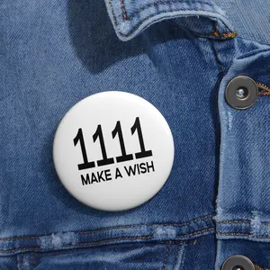 1111 Angel Number Pin | Make a Wish Lucky Badge