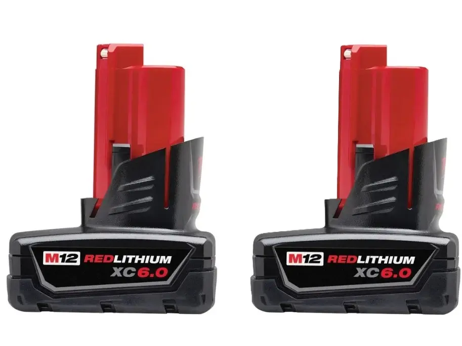 Milwaukee 48-11-2460 M12 REDLITHIUM XC6.0 Battery - 1 or  2 Pack