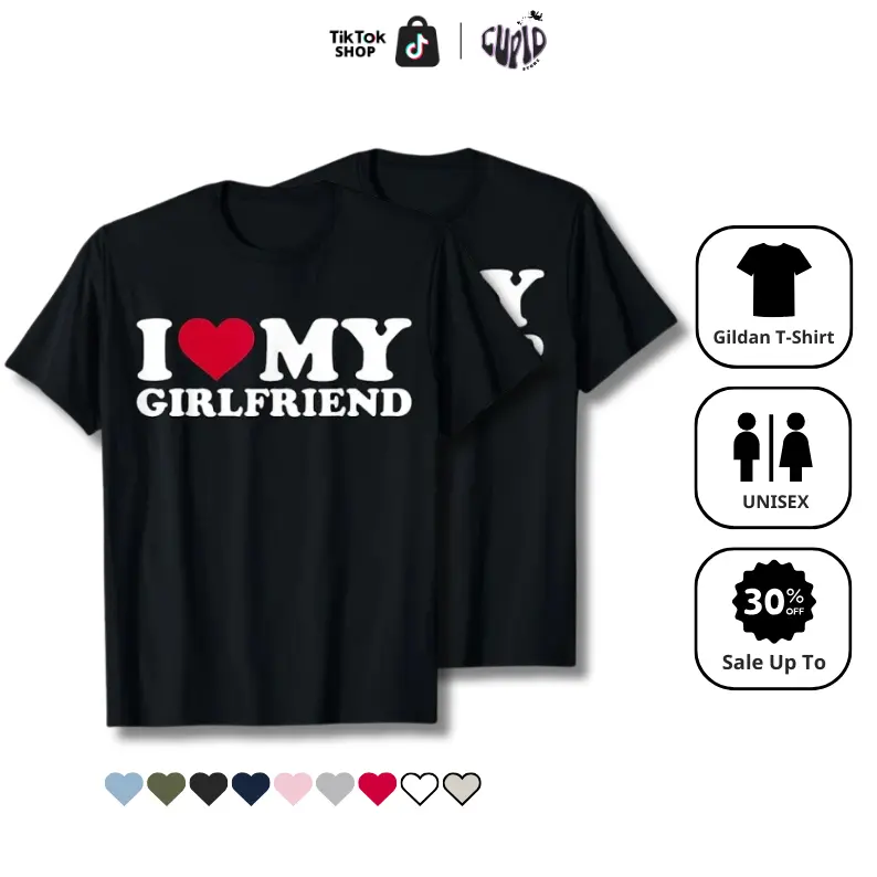 Matching Couples Outfits I LOVE MY GIRLFRIEND/ BOYFRIEND, couple hoodie, couple shirt, couple sweatshirt, Valentine Matching Tee, Valentine Gift, Gift For Her, Gift For Him