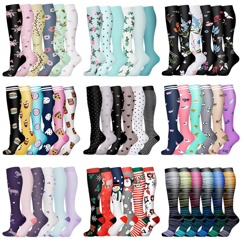 New pressure socks combination set sports stockings yoga socks compression socks calf socks