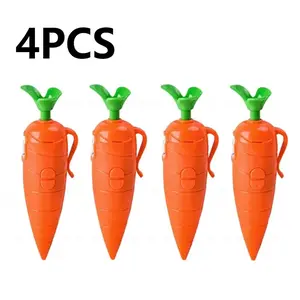 Judy & Nick Carrot Shape Voice Recorder Electronic Sound Toy Fun Interactive Can Write Graffiti Ballpoint Pen Novelty Voice Recorder Pen Gift Includes Batteries