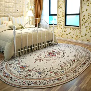 Floral Pattern Vintage Area Rug, 1 Count Non-slip Soft Foldable Floor Mat, Decorative Carpet for Home Living Room Bedroom Hotel Dormitory, Bohemian Style Rugs
