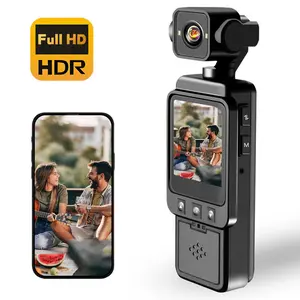 360° Rotatable Lens Vlog Camera, 1.54-inch CMOS Color Screen Sports DV, Outdoor Sports Skiing Cycling Hiking Night Vision Handheld WiFi Camera