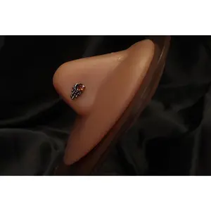 Crescent Moon Drip Delight Nose Stud