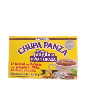 GN+VIDA Chupa Panza Tea (te chupa panza) - 30 Tea Bags, Herbal Supplement Beverage, Fruit Flavor, Dietary Supplement
