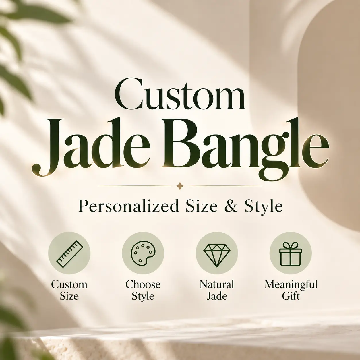 Custom Jade Bangle