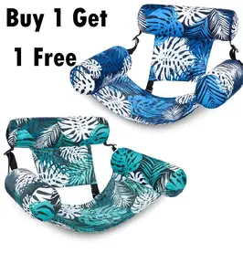 【Buy 1 Get 1 Free】Inflatable Pool Floats Adult, Floating Lounge Chairs , Blow up Pool Noodles for Adult Heavy Duty, Floating Chair for Party Summer Water Beach Lake Fun Summervibes