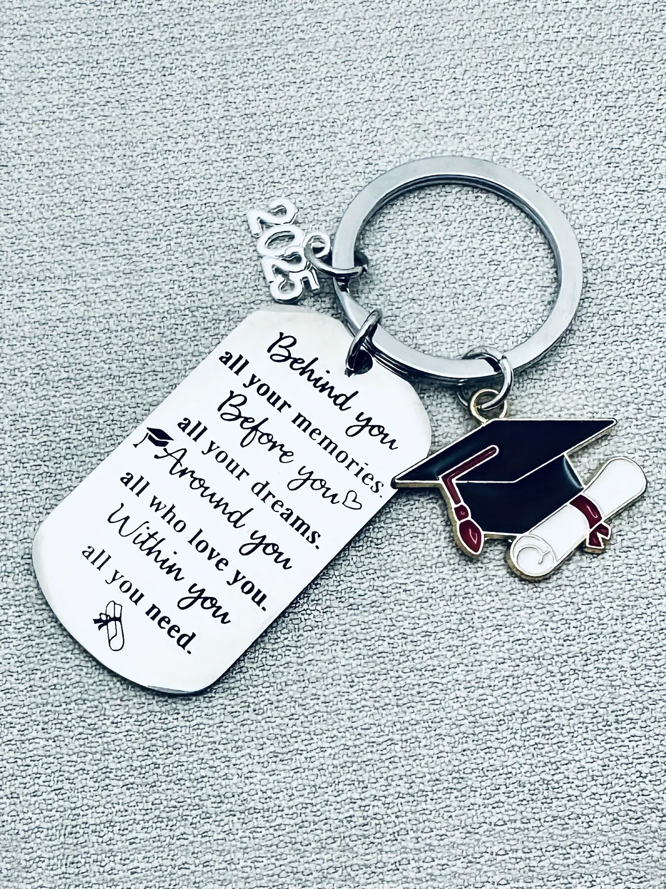 A Cute Graduation Letter Keychain For The 2025 Graduates, Perfect As A Graduation Gift For Classmates, Best Friends, Senior Students, Masters, Nurses, College And High School Graduates, Graduation Token