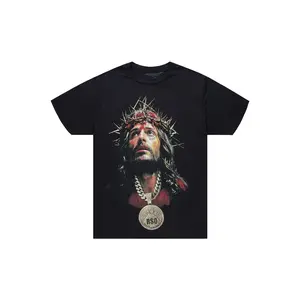 Amina 2.0 Black Oversized Graphic T-Shirt