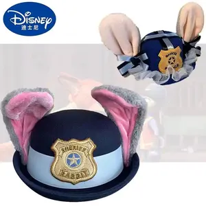 Cute Judy Hat Rabbit Bowler Zootopia Police Officer Children's Adult Cosplay Headband Headwear