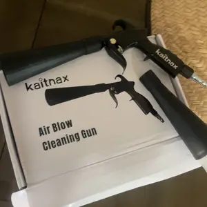 Kaitnax Air Blaster Car Interior Cleaning Gun High Pressure Car Detailing Cleaning Tool with Nozzle and Auto Detailing Dusting Brush for Quickly Blasts Dirt and Dust from Surface Effective Detailed