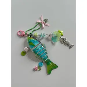 [NEW] Over 10 Colors Wiggly Fish Keychain – Cute & Unique Fishing Lure Design, Stainless Steel