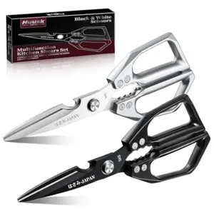【February Faves】Huusk Kitchen Shears Set, Heavy Duty Poultry Shears, Japanese Kitchen Scissors for Meat, Chicken Bones, and Turkey,FallFreshness/Christmas Gift