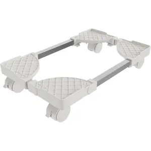 Computer Tower Stand, Adjustable Mobile CPU Stand Fits Most PC Tower, Desktop CPU Holder with 4 Rolling Caster Wheels, PC Floor Cart Riser Gaming Desk Accessories
