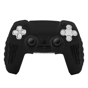 Controller Skin Anti-Sweat, Anti-Slip and Dustproof Silicone Controller Case Controller Accessories for Controller Skin (Blackwhite)