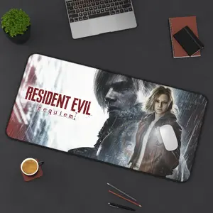 Leon RE9 Desk Mat | Gaming Mousepad, Video Game Character Artwork,  Gothic Gaming, Survival Horror Artwork