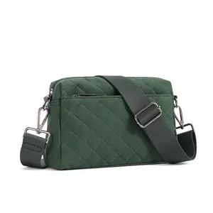 WESTBRONCO Quilted Crossbody Bags for Women Trendy Small Crossbody Purse Nylon Lightweight Shoulder Handbags with Adjustable Strap Gift for Mom Summerwins DealsForYouDays