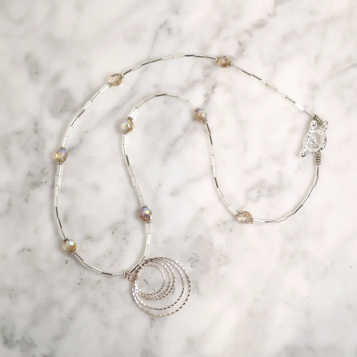 Gold Rings Necklace