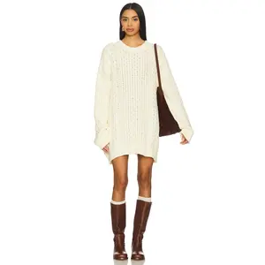 Callahan Mia Cableknit Sweater in Creme