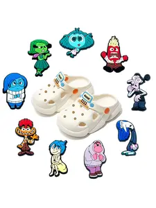 9pcs Brainy Agent Cartoon Shoe Charms, Cute Decorative Shoe Accessories, Perfect Gift for Kids & Adults, Adorable Footwear Ornaments