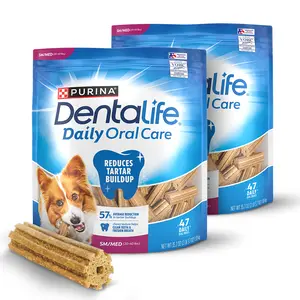 Purina Dentalife Daily Oral Care Chicken Flavor Dog Dental Chews Treats Purina Dentalife Daily Oral Care Chicken Flavor Dog Dental Chews Treats
