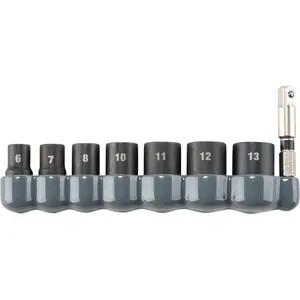 Makita (E-01694) ImpactXPS 1/4 in. Drive 6-Point Metric Impact Socket Set (8-Piece)