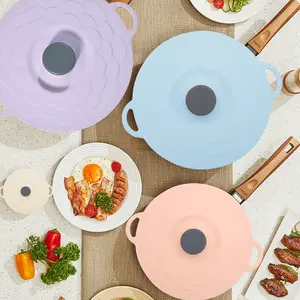 RYCTECH 5-Pack Reusable Silicone Bowl Lids, Universal Suction Covers for Pots/Pans/Skillets - Microwave & Fridge Safe Splatter Covers (5 Sizes) - Heat-Resistant for Bowls, Plates & Food Storage, Dealsforyoudays