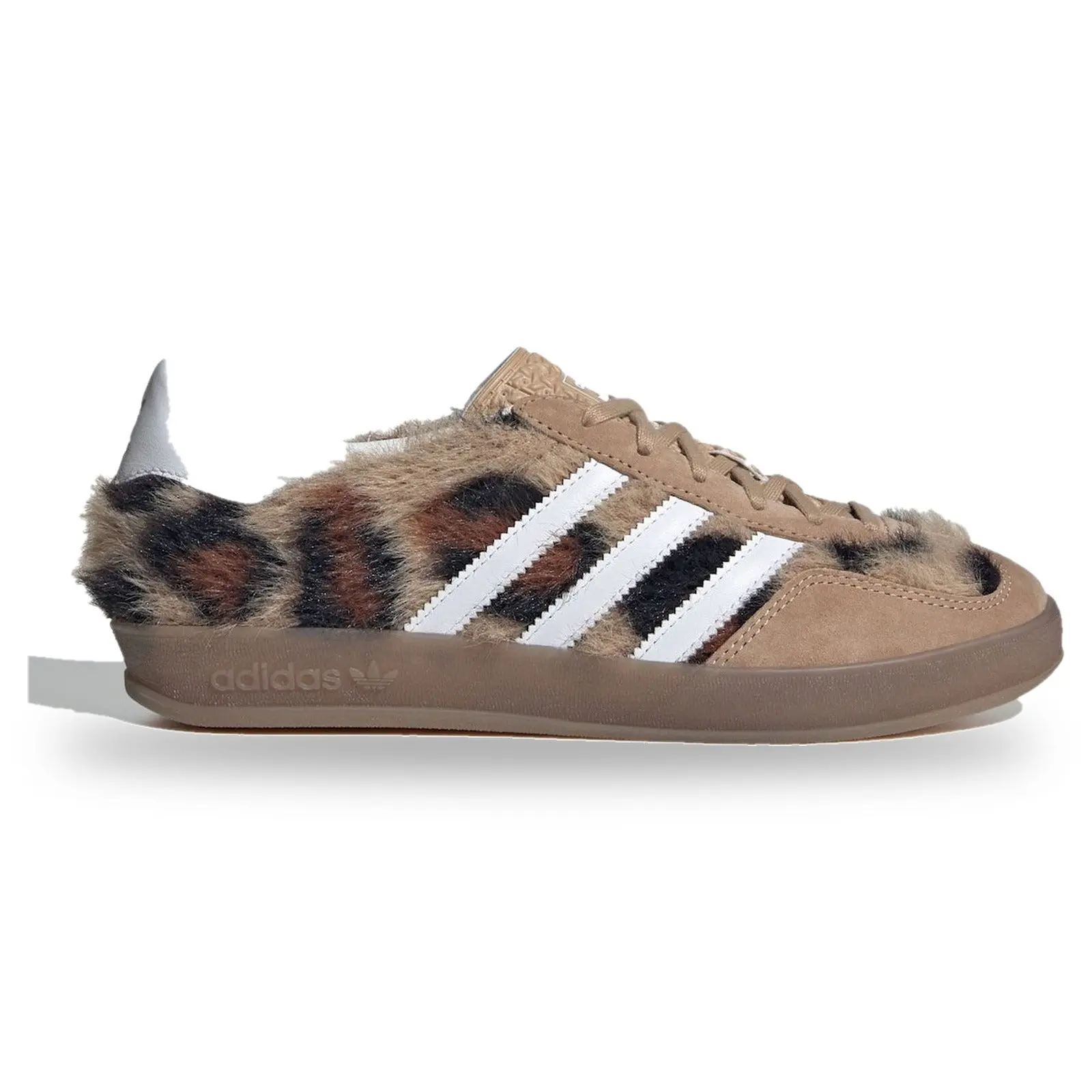 Adidas Gazelle Indoor atmos Pink Trinity Leopard Warm Sand Women's Fashion Sneaker office sneakers casual shoe low top footwear burgundy shoes, Leopard Print, Round Toe, Female