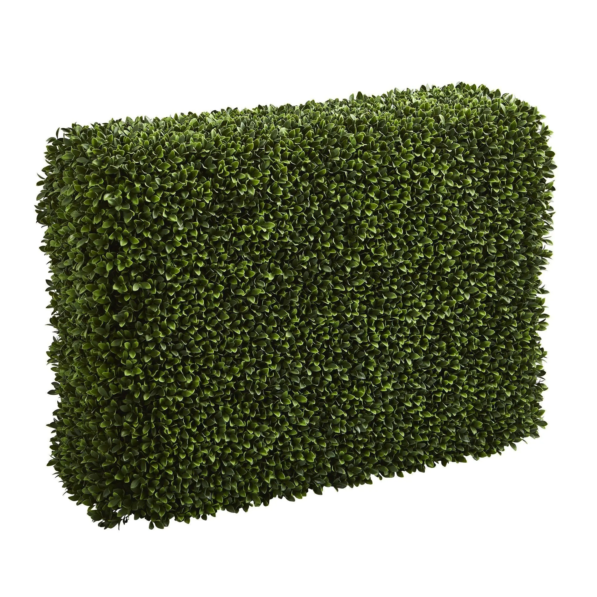30-in Synthetic Decorative Boxwood Hedge Plants - Dense Greenery, Boxwood Shape Wall Covering, Indoor-Outdoor Home Improvement Garden Decor with Versatile Design, 30-Inch
