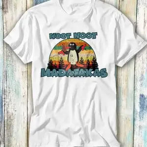 Pingu Noot Noot Madafakas Penguin T Shirt Meme Gift Funny Top Tee Style Unisex Gamer Movie Music 561 YOZ