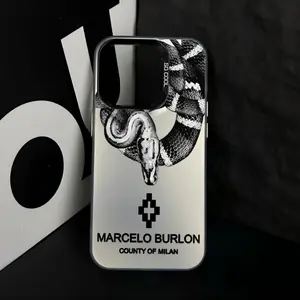 Snake Pattern Phone Case, Anti-drop Matte Phone Protective Cover, Phone Accessory Compatible with iPhone 16 15 14 13 12 11 Pro Max X XR XS Max 8 7 Plus, Casing