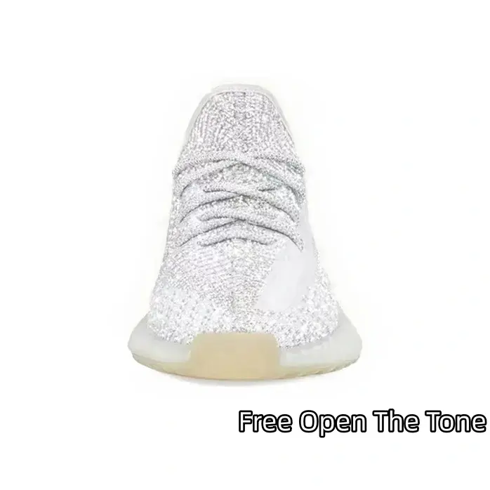 Ergonomic Comfort Knit Sports Footwear | Air Permeable Reflective Off White Upper & Shock Cushion Padding | Designed For Night Jogging, Gym Activity, Casual Walking & Street Styling