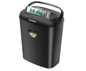 Woolsche Paper Shredder, 14 Sheet Cross Cut, 6.6 Gallon Basket, P-4 Security Level, 3 Mode Design - Jam Proof Heavy Duty Shredder for Home and Office papershredder shredders