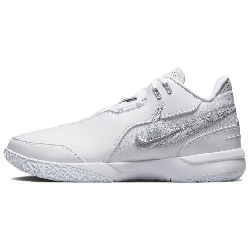 Nike Zoom LeBron NXXT Gen AMPD 'White Metallic Silver' Men's Basketball Shoes - Lightweight High-Performance with Responsive Cushioning