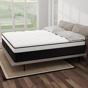 MULINATURE 8" 10" 12" 14" Twin Full Queen King Mattress Luxury Hybrid Spring Mattresses Memory Foam Medium Firm Ergonomic Bed in box