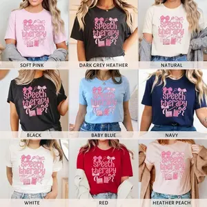 Speech Therapy Bows Shirt SLP Shirt Speech Shirt Speech Therapy Gift Speech Teacher Shirt SLP Gifts Speech Therapy T Shirt Speech Therapist