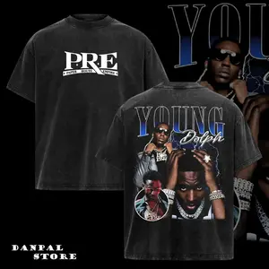 Vintage Style Rapper Young Dolph 2 Side T-Shirt, Retro 90s Hiphop Graphic Tees, Rapper Shirt, Vintage Graphic Rap Tee, Vintage Y2K, Unisex Cotton T-shirt, Graphic Tees, Streetwear Gift For Him & Woman