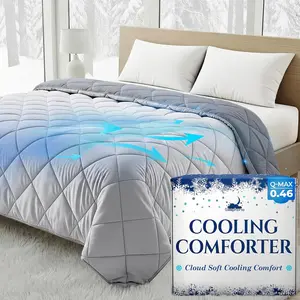 SLEEPHORIA Cooling Comforter - For Hot Sleepers, BreezeWeave Cooling Blanket with Q Max Over 0.45, Lightweight Breathable Reversible Comforter for Night Sweats, Cloud Soft Summer Bedding for Deep Cool Rest, Machine Washable