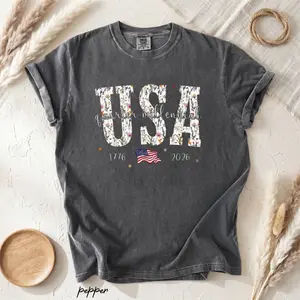 Comfort Colors America 250th Anniversary Shirt, USA 250th Anniversary Shirt, Patriotic USA Flag 4th of July T-Shirt, Independence Day Gift, Trending 4th of July Day Tee, Casual Outfit, Comfortable Menswear & Womenswear Top