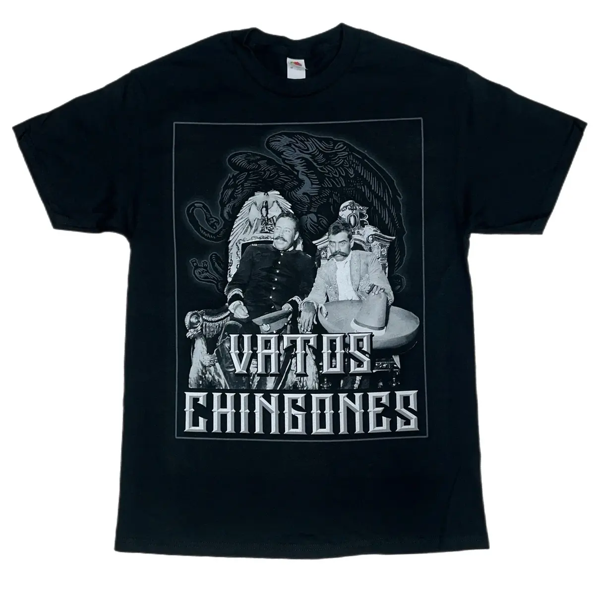 Vatos Chingones Pancho Villa Emiliano Zapata Revolución  T Shirt Cotton Menswear Tshirt Streetwear