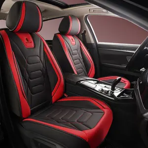 Universal Car Seat Covers for Five Seats, Durable Leather Material, All-Season Protection, Full Surround Design, Easy Installation