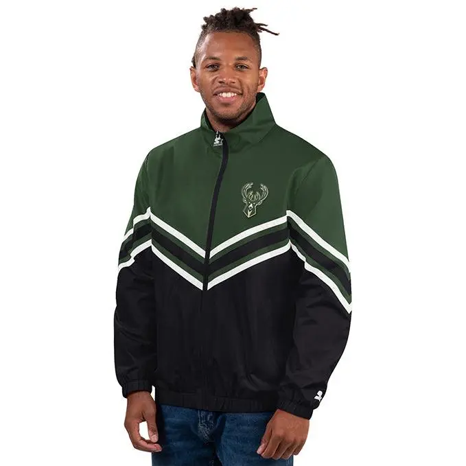 Big & Tall Starter Power Hit Milwaukee Bucks Lightweight Jacket