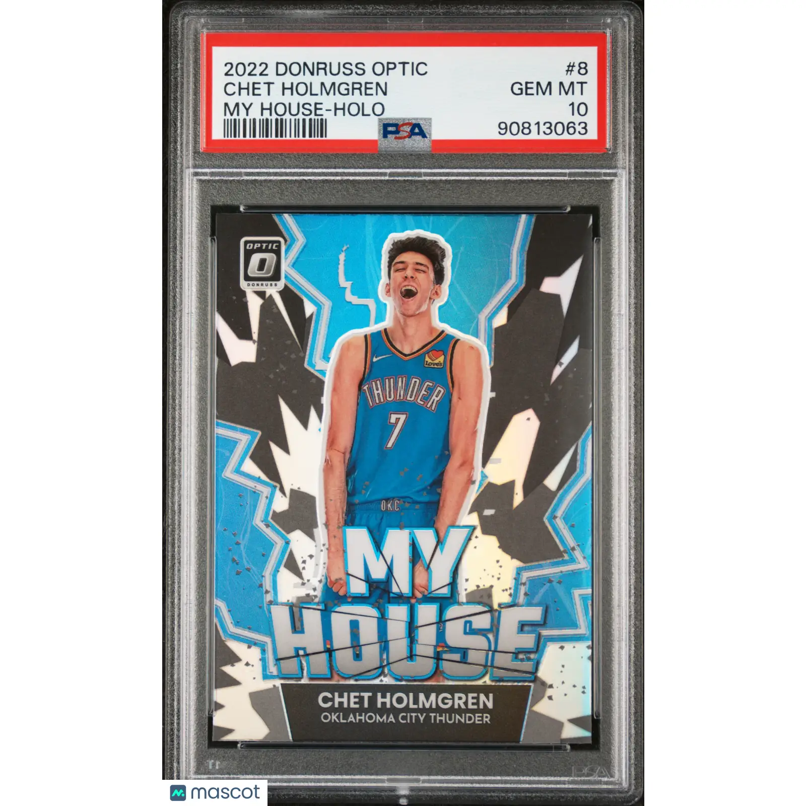 Chet Holmgren PSA 2022 Panini Donruss Optic My House #8 10