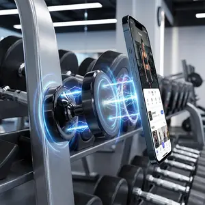 TRIX Double Side Magnetic Phone Holder Stand for Car Home Office 2 in 1 Set with Strong Double Sided Magnet Flexible Mounting Options Compact Design