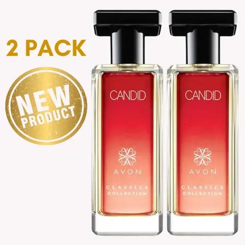 AVON Candid Cologne Spray - Avon Classics Collection Amber Floral 1.7 oz Spray | 2 PACK Tropical Flowers & Exotic Woods Cologne
