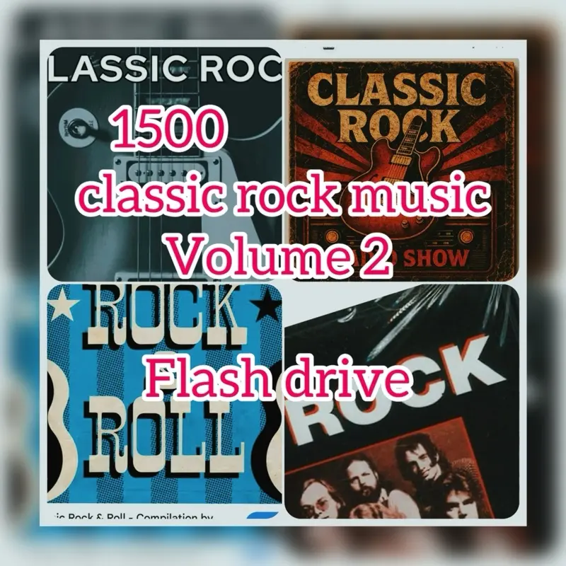 1500 classic rock  vol 2 music usb