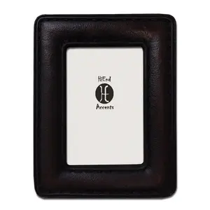 Grained Leather w/ Stitching Picture Frame