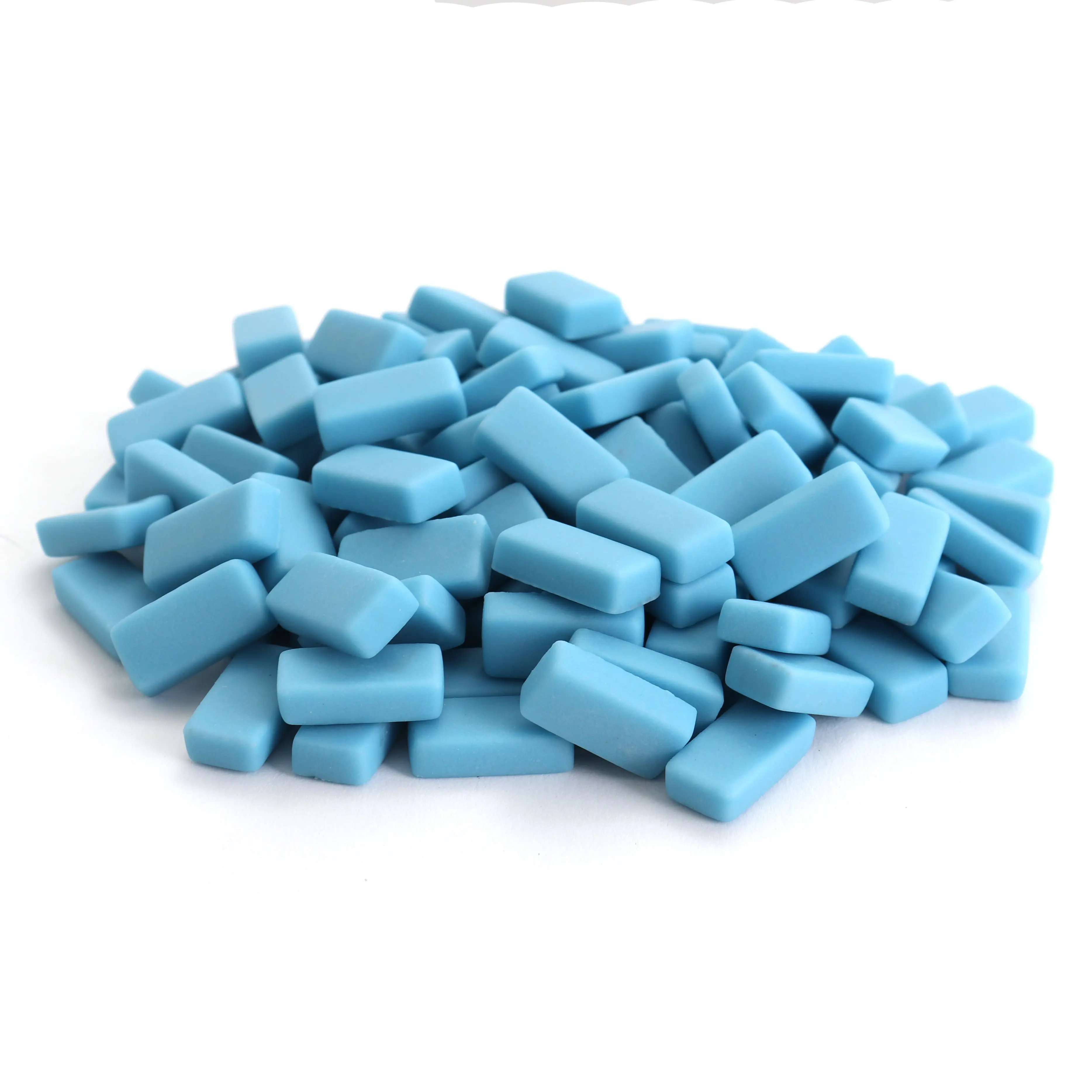 Mosaic Tile Pieces 0.8" - Hawaiian Blue - Matte Mosaic Tile Pieces 0.8" - Hawaiian Blue - Matte