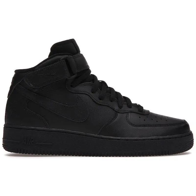 Nike Men's Air Force 1 Mid '07 Black Basketball Shoes, from StockX Nike Men's Air Force 1 Mid '07 Black Basketball Shoes, from StockX