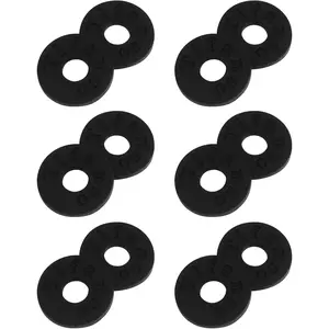 6 Pairs Guitar Strap Locks,  Strap Blocks, Guitar Protector Black